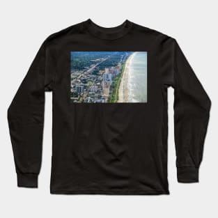 Aerial view of building, Myrtle beach Long Sleeve T-Shirt